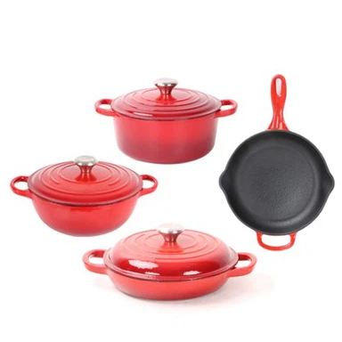 Set di pentole in ghisa antiaderente